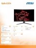 Monitor Optix G32C4  31.5 cala Curve/LED/FHD/NonT/165Hz/Czarny